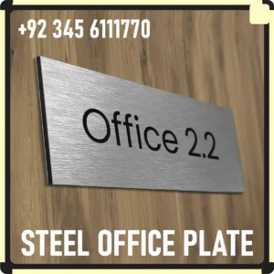 Steel Office Door Plate