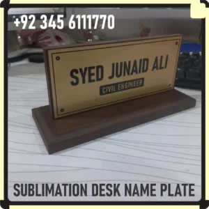 Sublimation Desk Name Plate