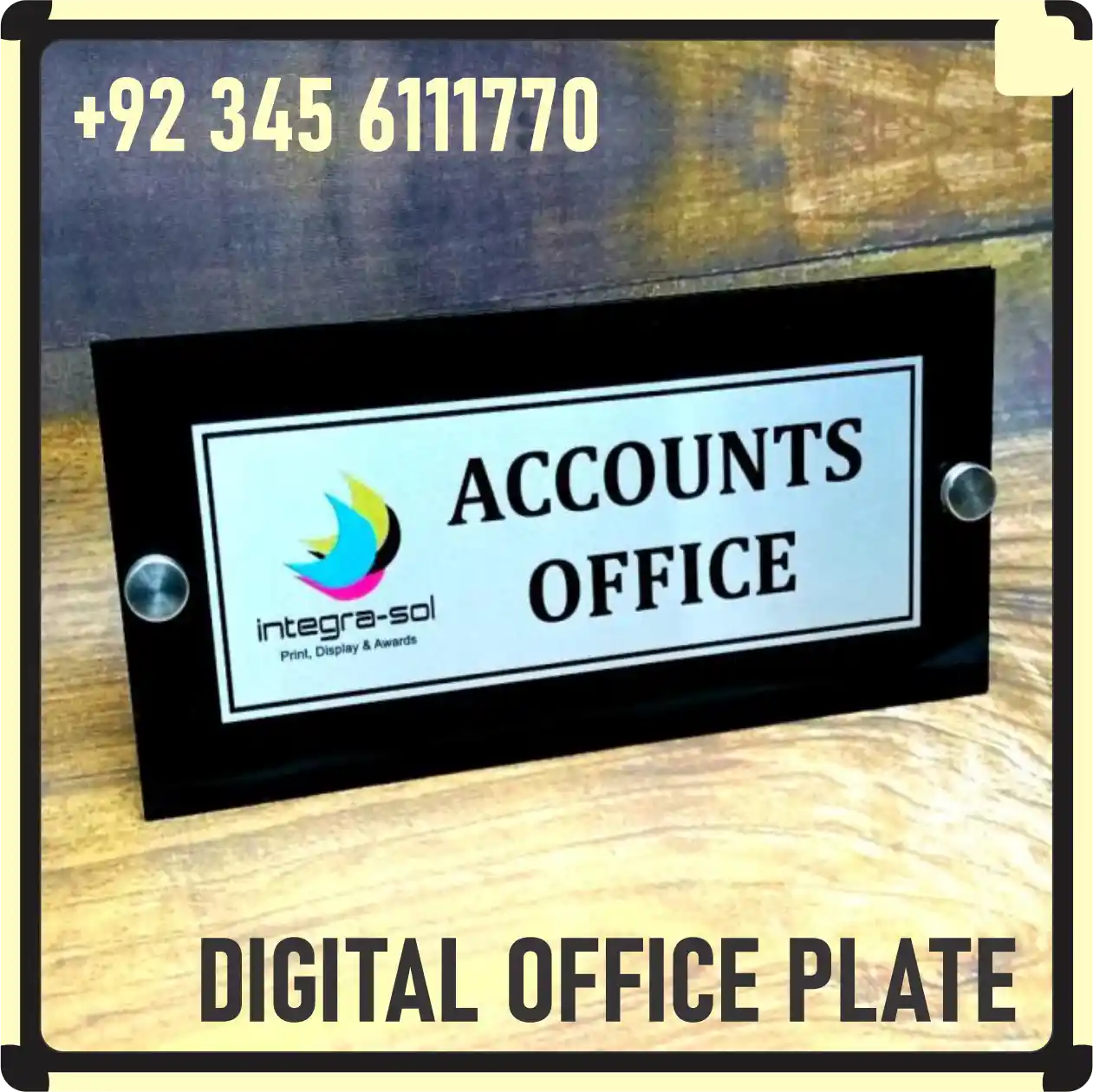 Digital Office Door Plate